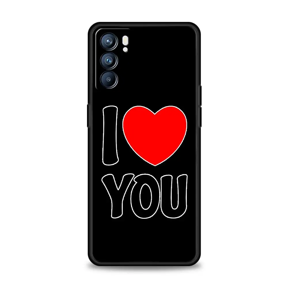 I Love You Pink Heart Phone Case - Elegant and Stylish Protective Cover
