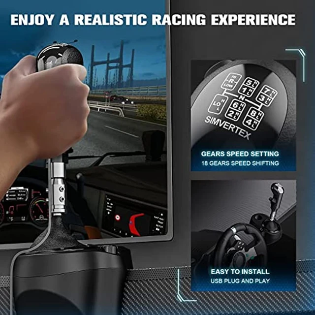 High Low Gear Simulator Shifter Knob, PC USB, Logitech G923, G29, G27, G25,  TH8A, ATS ETS2, Jogos de caminhão, HB043 - AliExpress