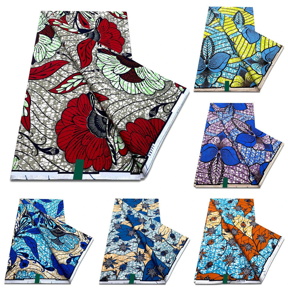 African Wax Prints Fabric Ankara Wax Cotton Fabric Sewing Material african wax fabric