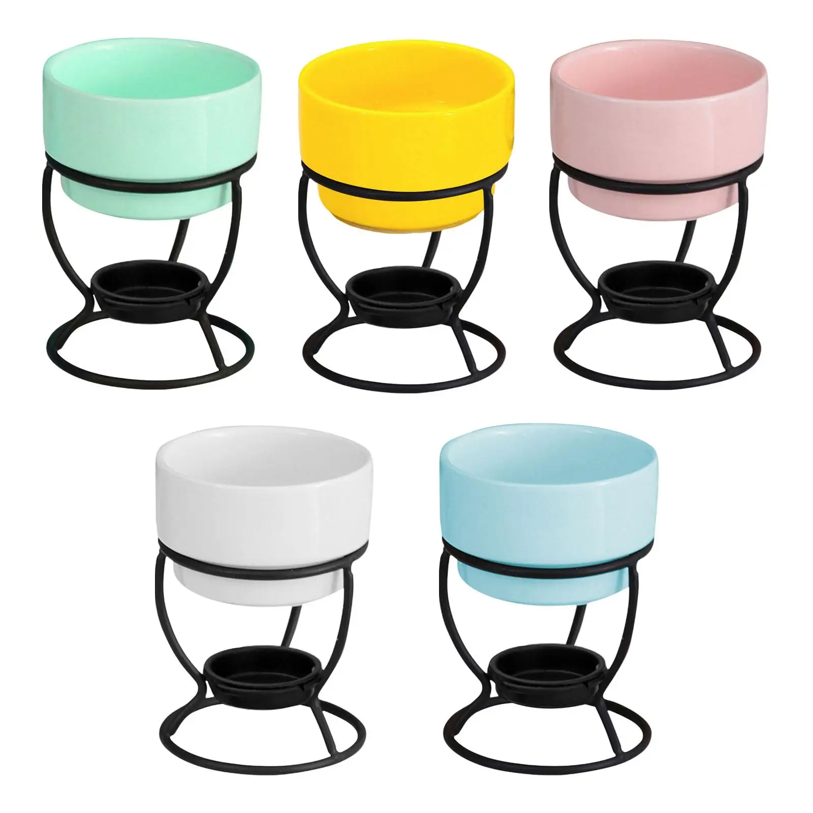 Chocolate Fondue Pot Tea Light Porcelain Melting Pot Cheese Melting Cookware Cooking Wedding Dinner Home Cheese Fondue Pot