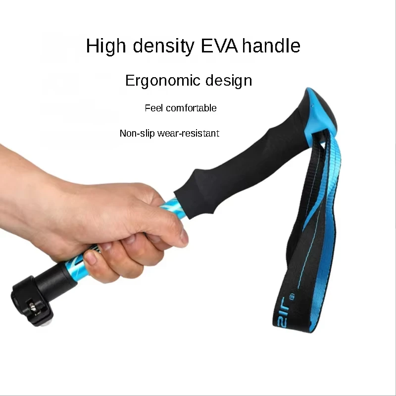 2PCS Trekking Poles Adjustable Ultralight Walking Sticks Alpenstock Outdoor Hiking-Climbing Mountaineering Sticks