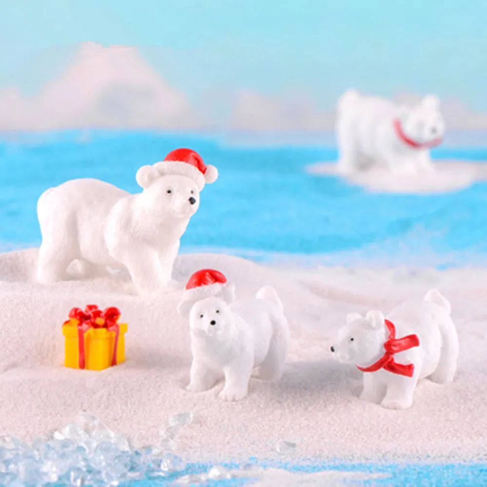 2-20Pcs Mini Christmas Decoration Lover Figure Fairy Snowman Santa Claus Miniature Figurines Luminous Xmas Gifts DIY Home Decor miniature duck figurines,miniature ornament,miniature figurines