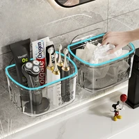 Bathroom Wall-mounted Washcloth Storage Box Drainage Hollow Wash Cup Storage Rack Bathroom Punch-free Storage Rack 2