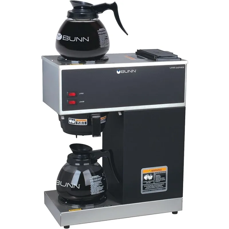 

BUNN 33200.0015 VPR-2GD 12-Cup Pourover Commercial Coffee Brewer with Upper and Lower Warmers, Coffee Makers
