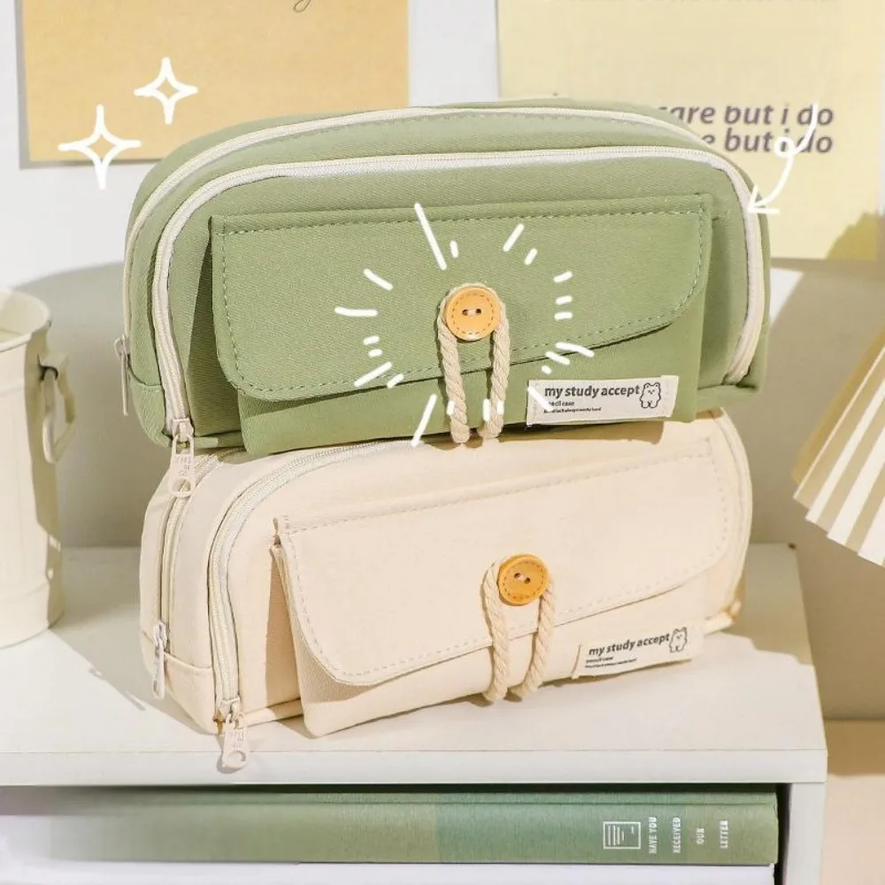 Mega Storage Pencil Case Large Capacity Organizer with Multi Pockets Durable Zipper Waterproof Fabric for School Office Travel 5