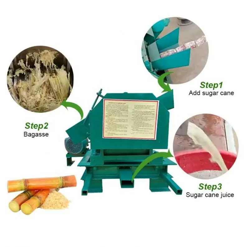Heavy Duty Big Sugarcane Crusher Sugar Suger Cane Juice Extractor Electrical Juicer Milling Diesel Crush Machine 3