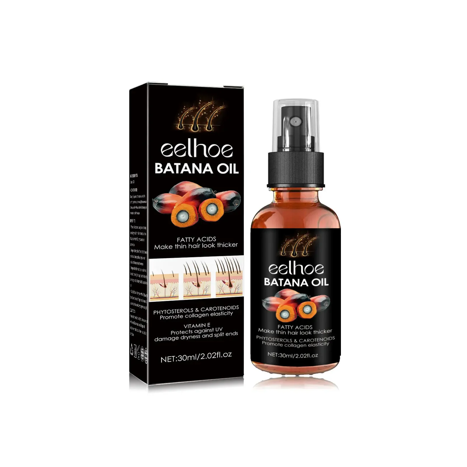 Description Picture 3 of itemEelhoe Hair Spray Deep Moisturizing Scalp Hair Repair Strong and Tough Hairs Fixation Hairs Density Repair Damaged Hair Roots