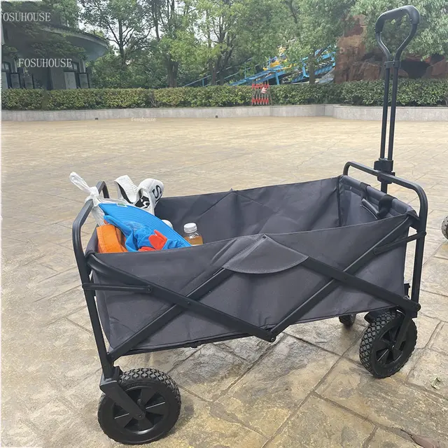 Kültéri Kerti Kocsik Piknik Horgászat Kemping Kocsi Összecsukható Kerekekkel Bevásárló - Image 6