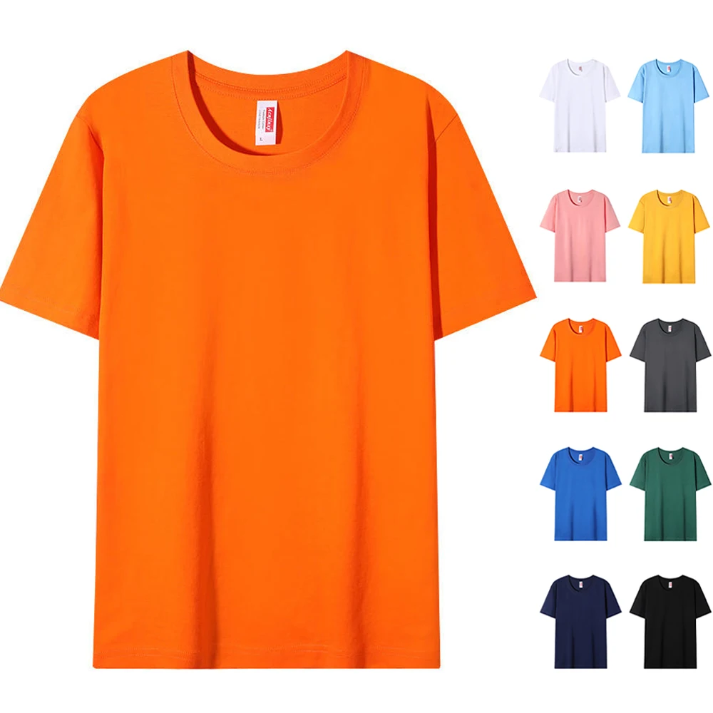 Basic-Crew-Neck-Tshirt-100-Cotton-Summer-Premium-Short-Sleeve-T-Shirt ...