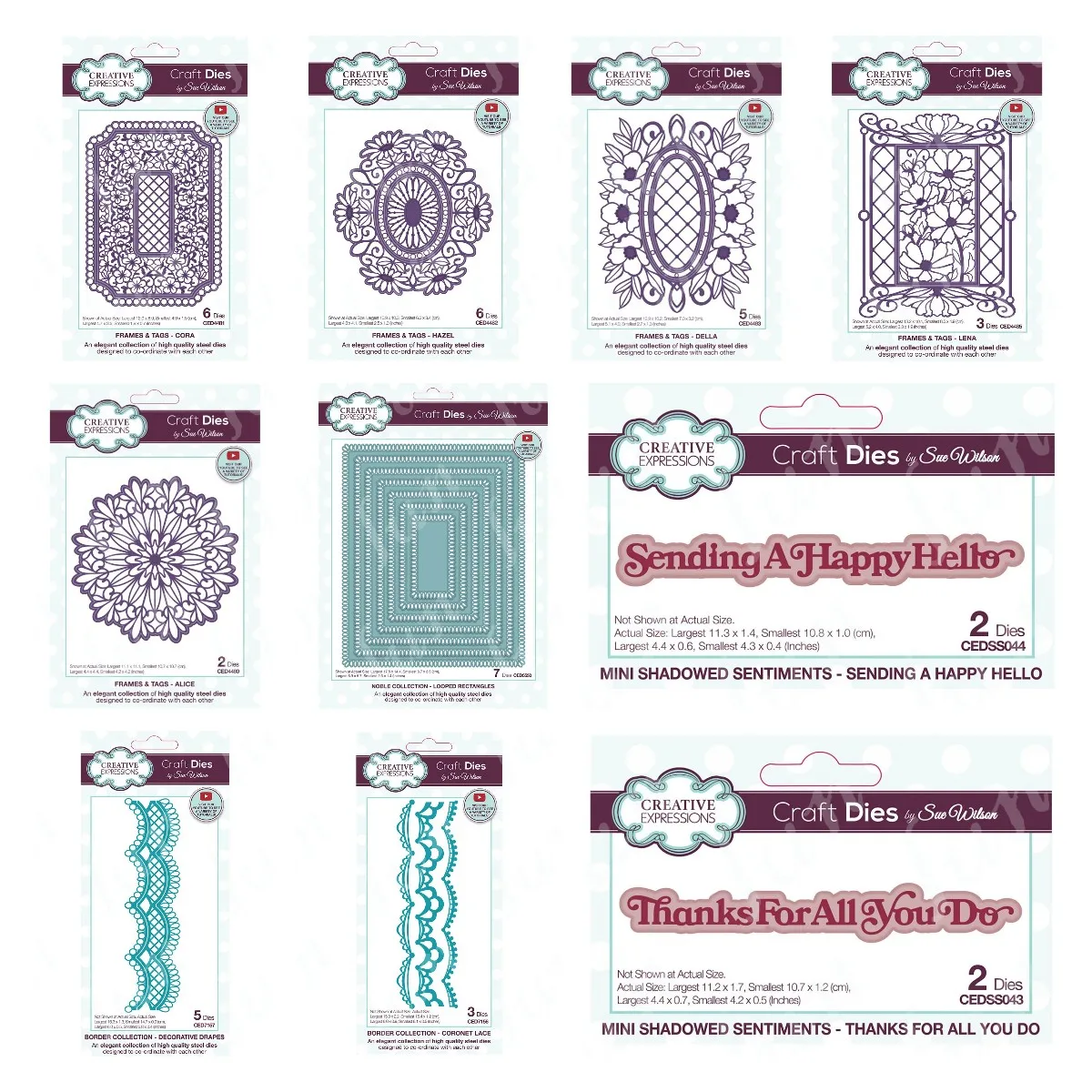 Sentiments Metal Cutting Dies Frames Tags Lena Craft Die DIY Scrapbooking Photo Album Decorative Embossing Paper