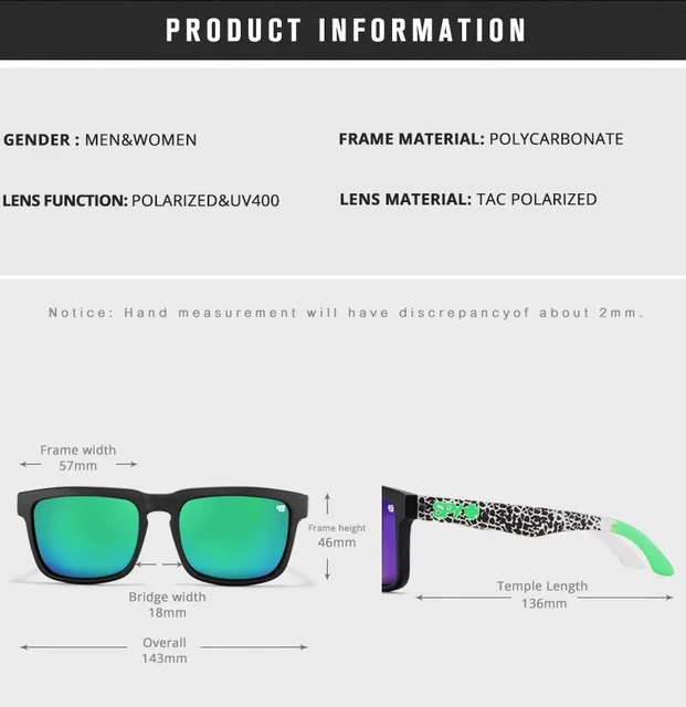Lentes Ken Block Spy+ SPY+ KEN BLOCK HELM43 S174 Polarized Square