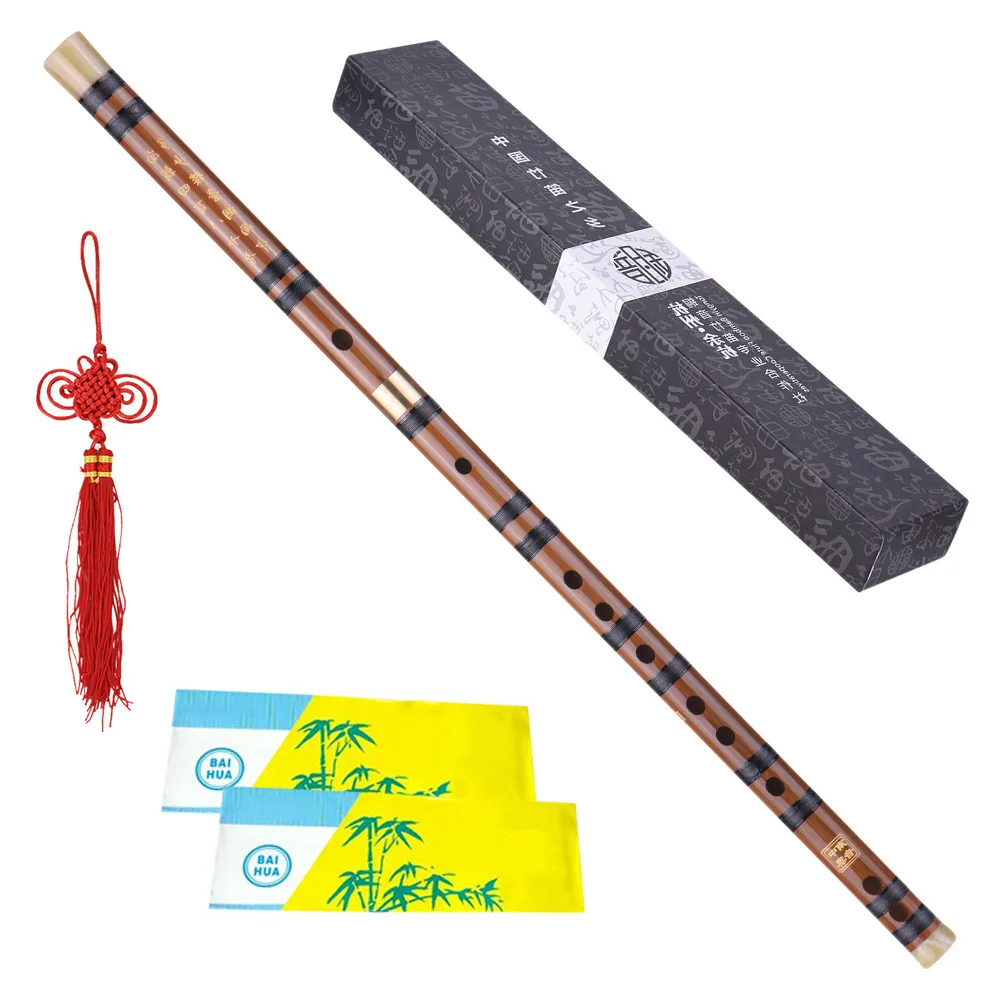 Pluggable Bitter Bamboo Flute Dizi Traditional Handmade Chinese Musical Woodwind Instrument Key C/D/G Professional Performance musical instruments