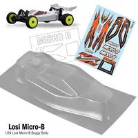 NEW 1/24 Losi Micro-B off-road vehicle body shell transparent PC with stickers thickness 0.6mm Losi Micro-B upgraded accessories 1
