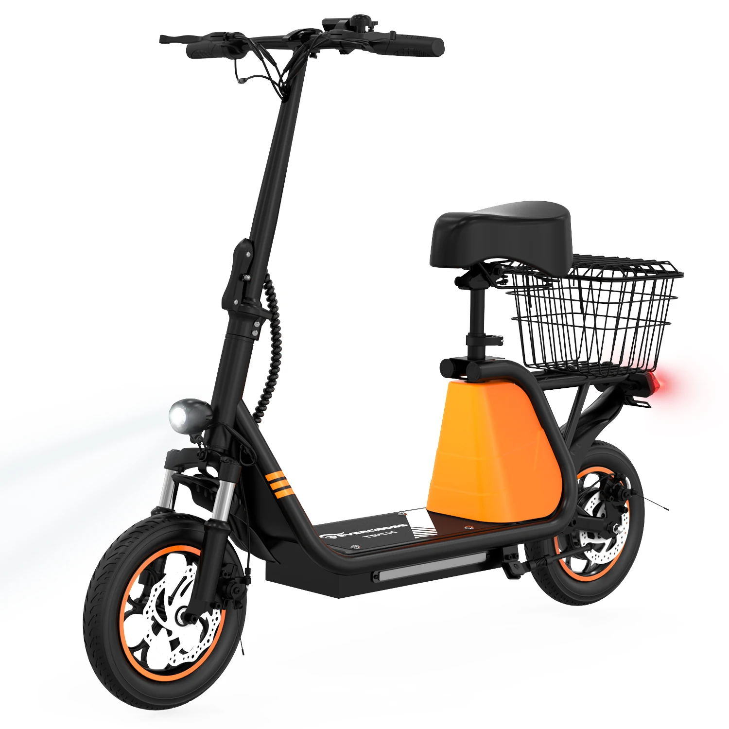 

EU Stock ELECTRIC SCOOTER WITH SEAT 2 Colors 400W folding ebike LIGHTWEIGHT COMMUTING electric bike