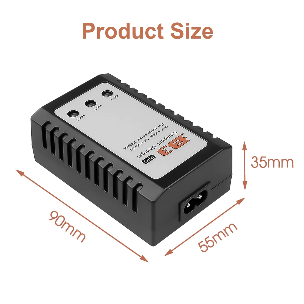 10W Intelligent Compact Charger for iMAX B3 PRO 2S-3S Lipo Balance Lithium RC Discharger EU Plug