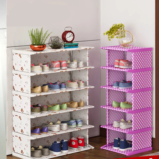 Multi-layer Simple Shoe Rack Entryway Space-saving Shoe Organizer Easy To  Install Shoes Shelf Home Dorm Furniture Shoe Cabinet