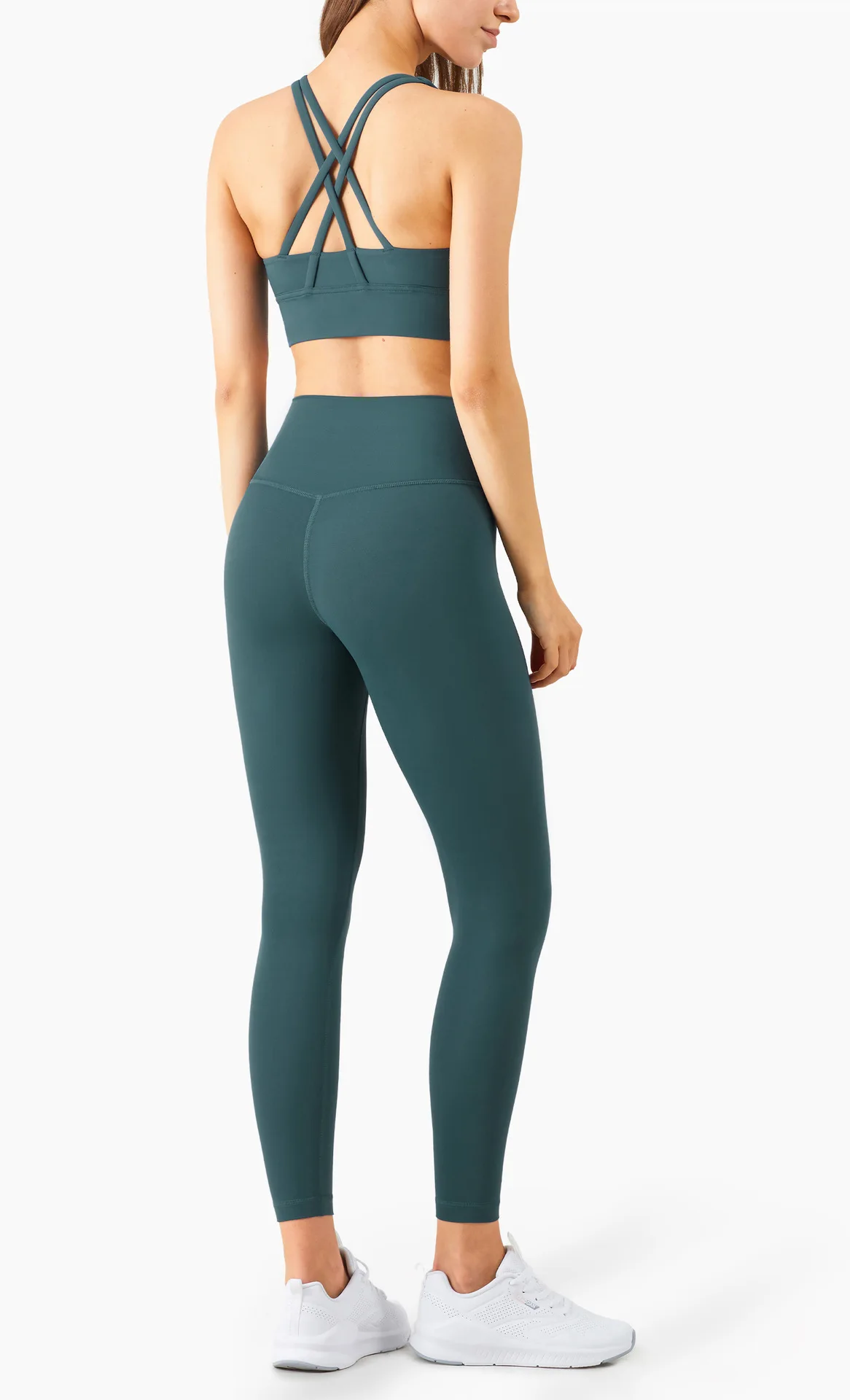 SOISOU 2-teiliges Sport-Yoga-Set für Damen, Trainingsanzug, Fitnessstudio, Fitness-Set, Damen-Leggings, Sport-BH, atmungsaktiv, Sportbekleidung, Damenbekleidung – Detail 30