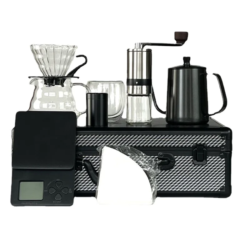 

Boutique Travel Portable with Scale Coffee Set Gift Box Hand Brew Coffee Pot Gift Box Hand Brew Coffee Utensils
