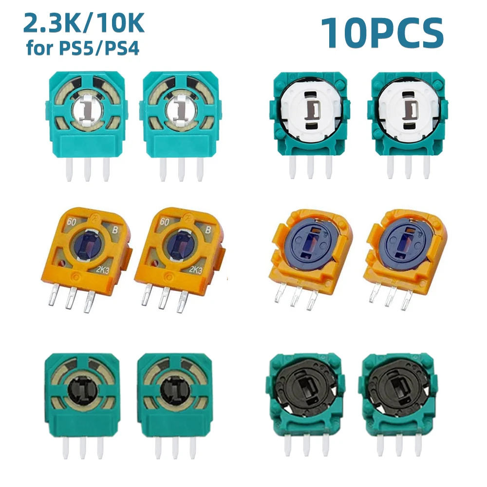 10pcs Analog Joystick 10K/2K3 Ohm Potentiometer Replacement for ...