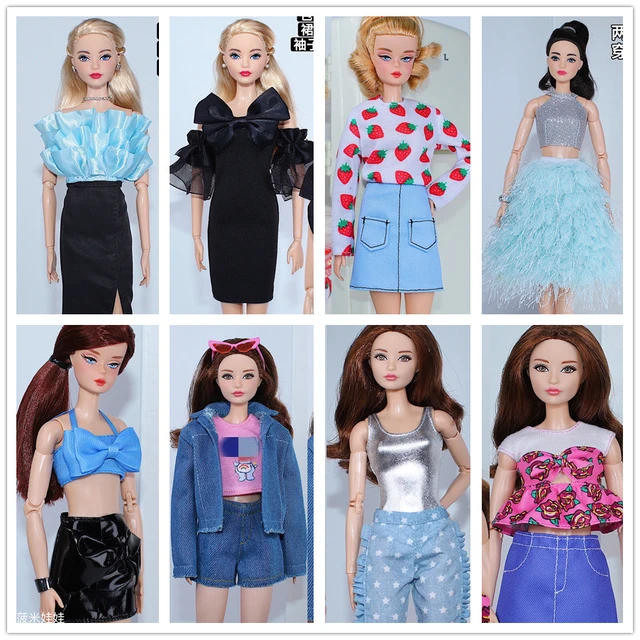 Barbie Doll Set Roupas, Coleção Limitada, Original Camiseta, Top, Shorts,  Outfit, Roupas para 1/6 BJD, Xinyi, FR, ST - AliExpress