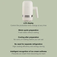 Automatic Ice Cream Maker 60W 300ML Efficient ABS Aluminium Alloy Low Noise Ice Cream Machine 100-240V 12V for Kitchen 2