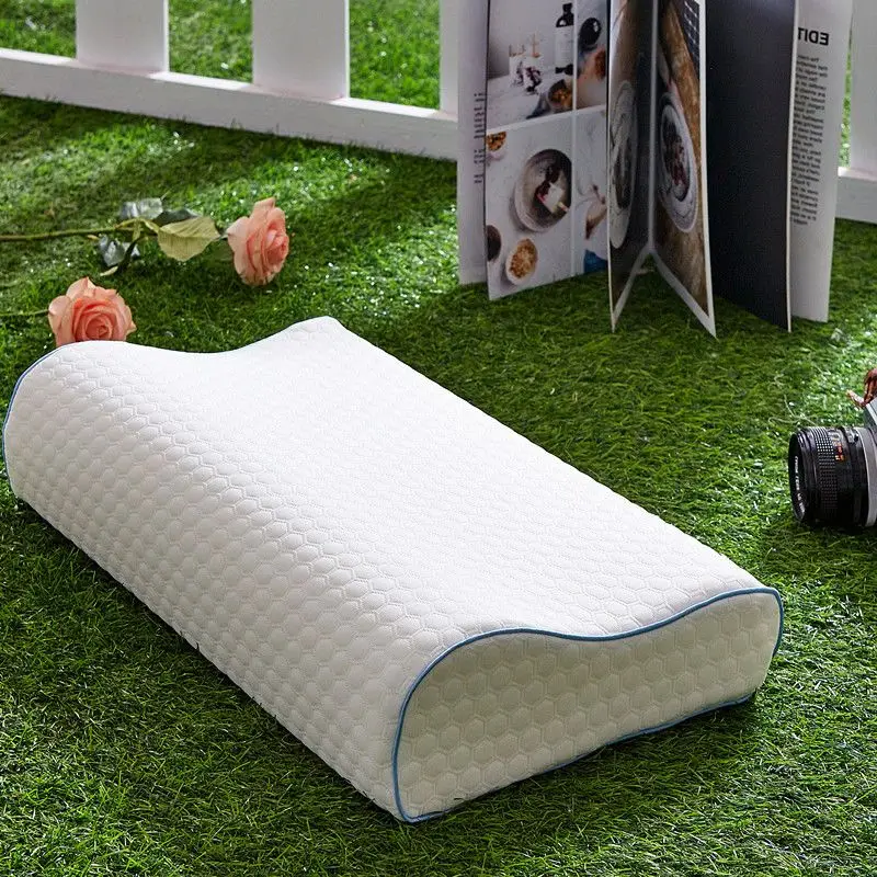 

New Memory Foam Contour Orthopedic Pillow Slow Rebound Neck Protection Ergonomic Cervical Support Bedding Pillow