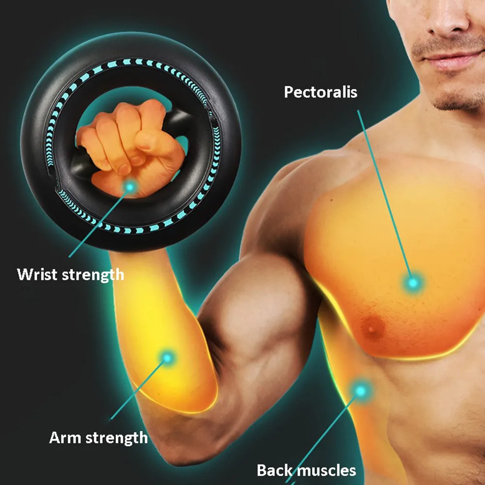 Wrist Stretcher Arm Hand Power Circle Muscle Strength Training Device Electric Gyro Hand Exerciser Centrifugal Ball Timer hand strengthener gyro ball wrist exerciser gyro wrist ball power ball hand grip trainer