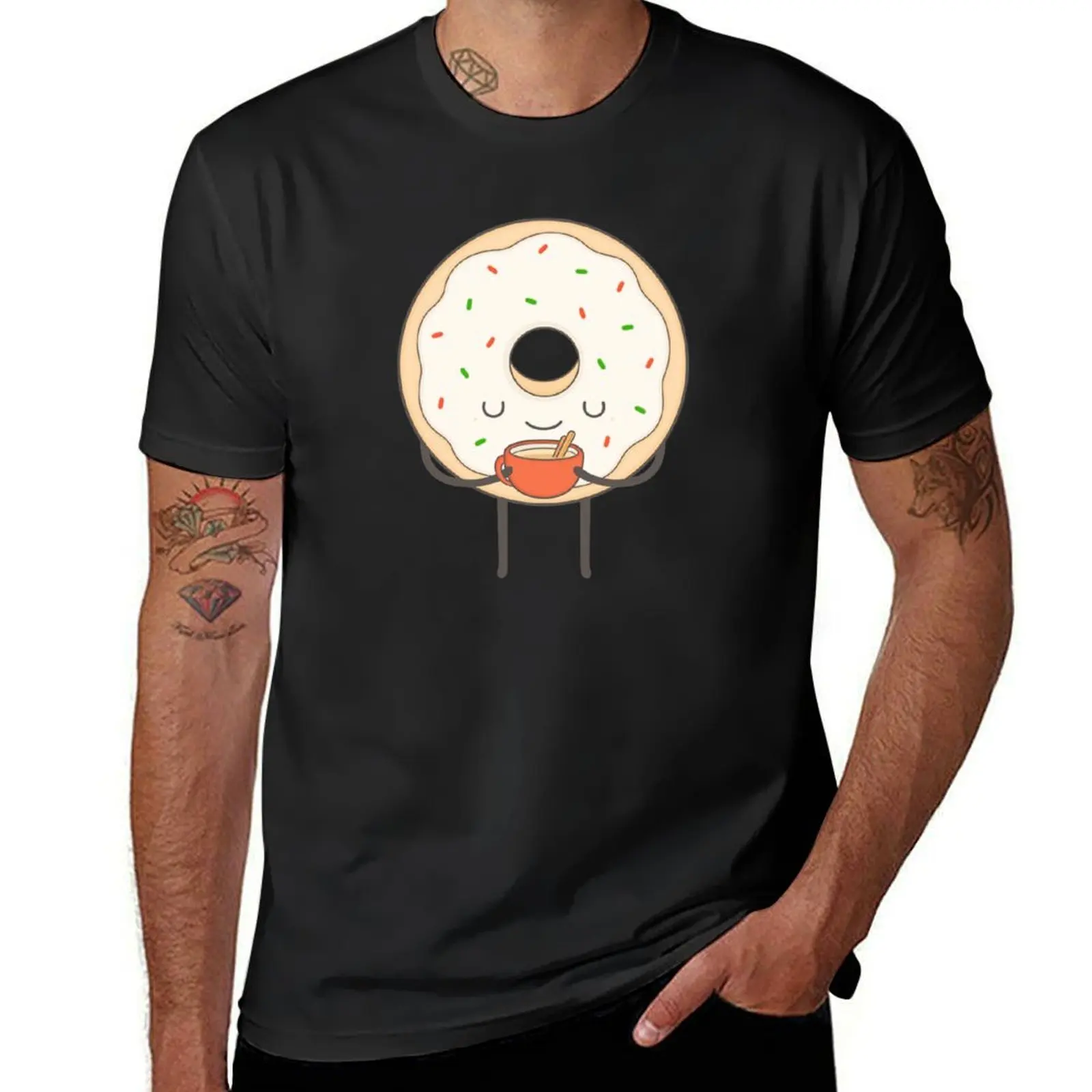 

donut loves holidays T-Shirt boys animal print Short sleeve tee t shirts for men