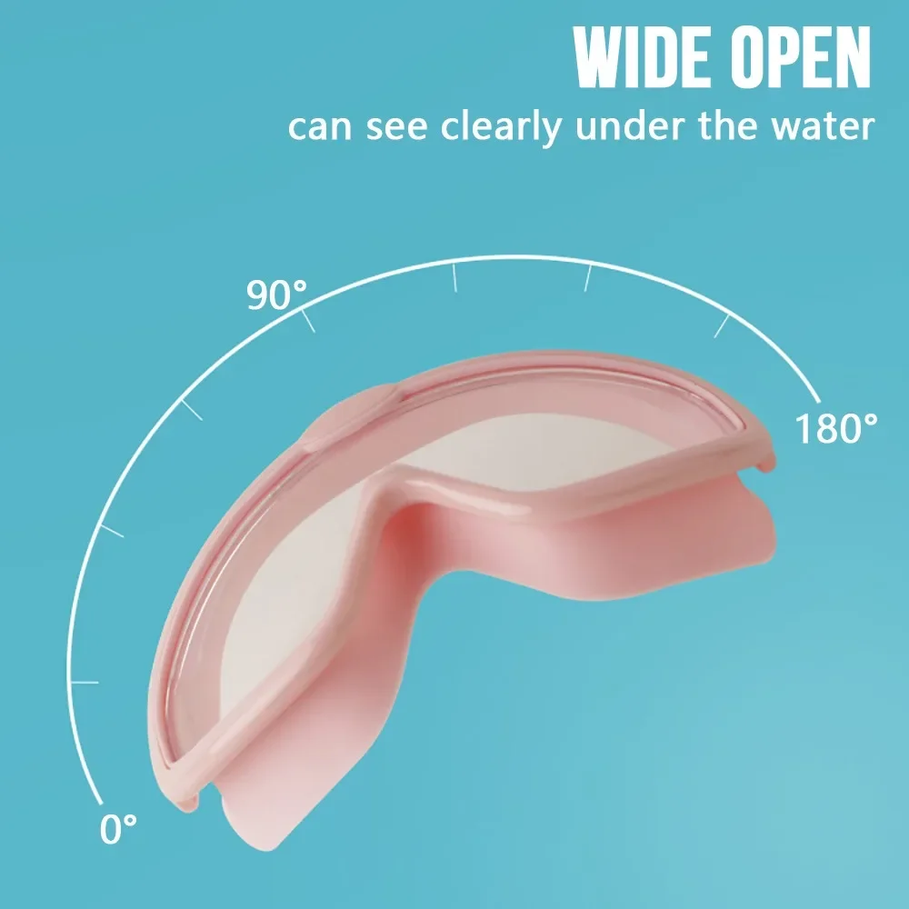 Outdoor Swim Goggles Earplug 2 in 1 Set for Kids Anti-Fog UV Protection Swimming Glasses With Earplugs for 4-15 Years Children swimming goggles