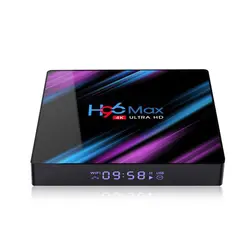 H96 MAX Android 9.0 TV Box Rockchip RK3318 4GB RAM 64GB ROM H.265 4K 60fps Google Player Store Netflix Youtube Set top Box