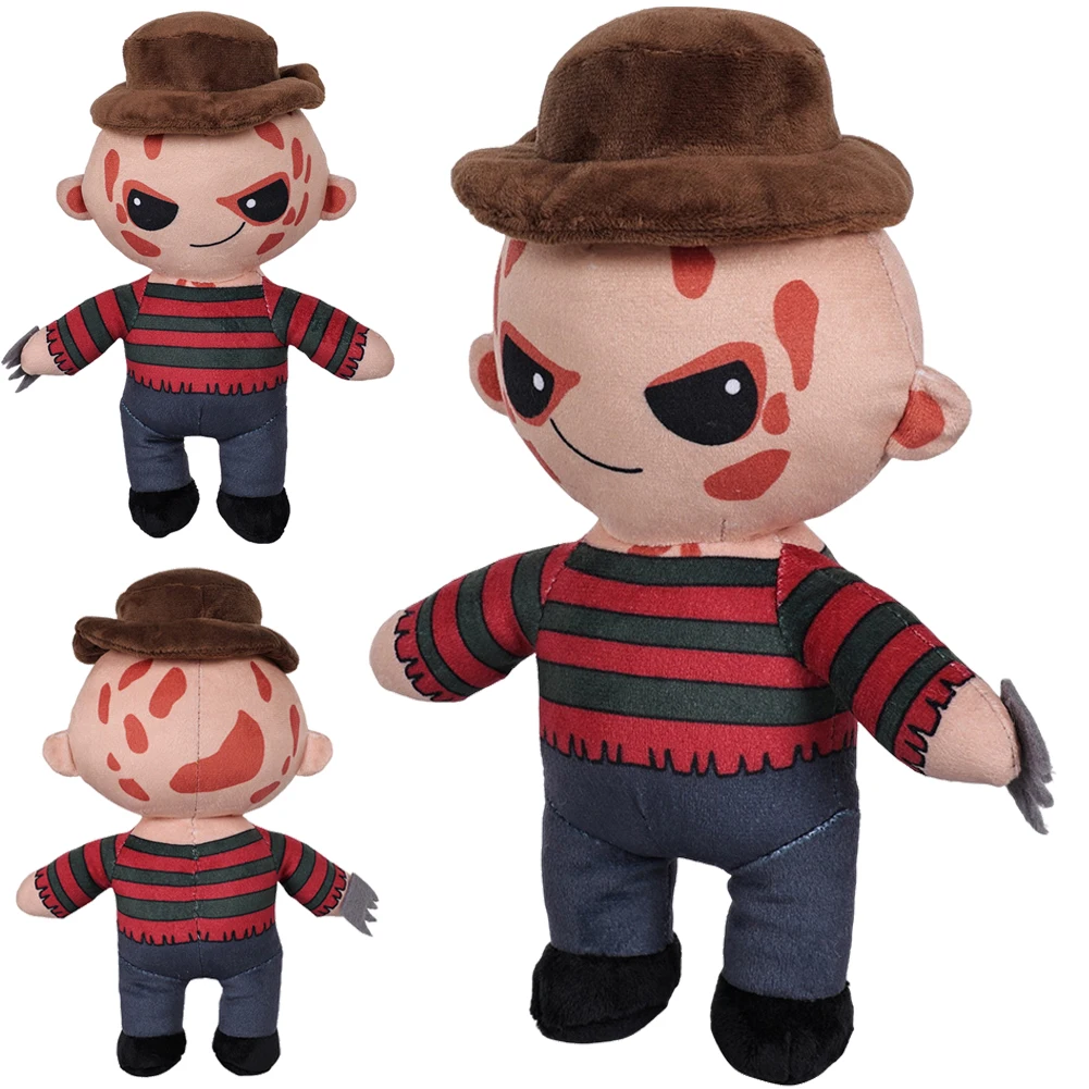 Freddy Krueger Plush Cosplay Plushine Movie Nightmare Roelplay Streets Soft Stuffed Mascot Adult Birthday Xmas Halloween Gift