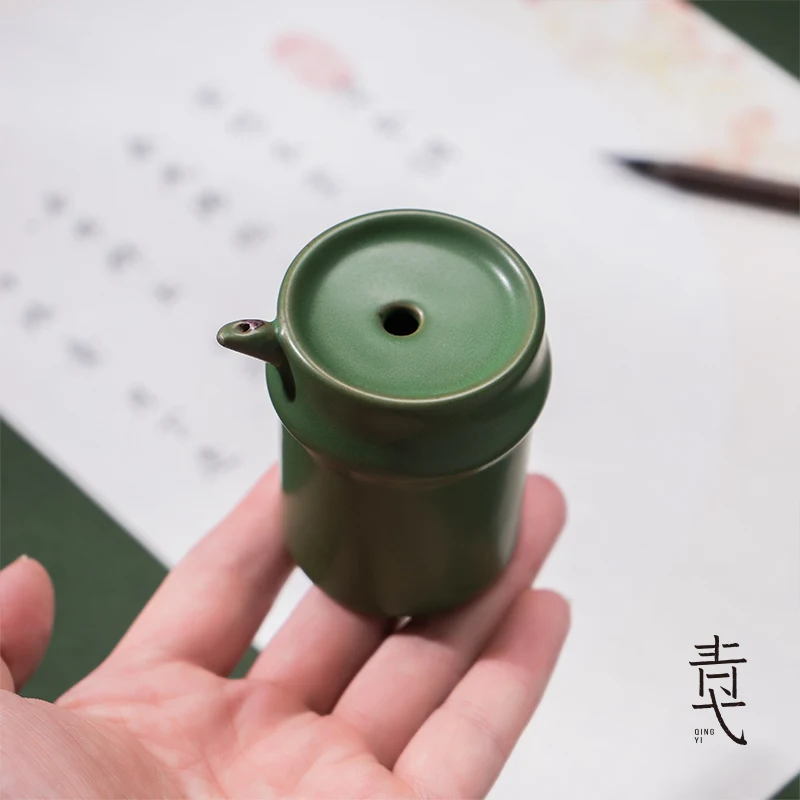 Bamboo Shape Ceramics Calligraphy Water Dropper For inkstone Traditional Chinese Painting Drawing  Four Treasures of the Study