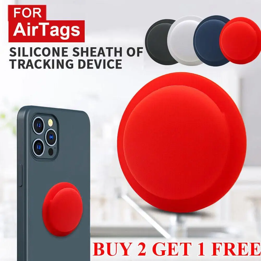Per Airtags Tracking Device Cover Anti Loss Dog Tracker Locator Per Airtag Portachiavi Portatile In Silicone Per Apple Air Tag Case