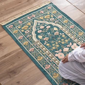 🕌 Non-Slip Worship Prayer Mat – Soft & Durable for Ramadan & Daily Salah 1