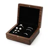 1PCS Free Engraving Wood Wedding Ring Box storage Engagement Wedding Ceremony Ring Storage Proposal Portable Gifts Case Rustic 3