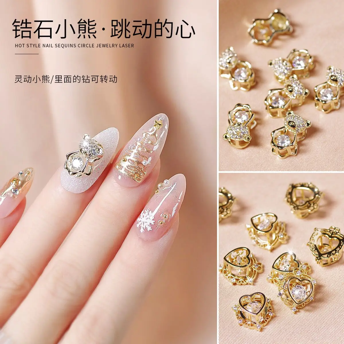 10Pcs Dollar Sign 3D Nail Charms Gold Silver Money Crystal Zircon Nail  Rhinestones Gems Diamonds Alloy Manicure Decorations - AliExpress