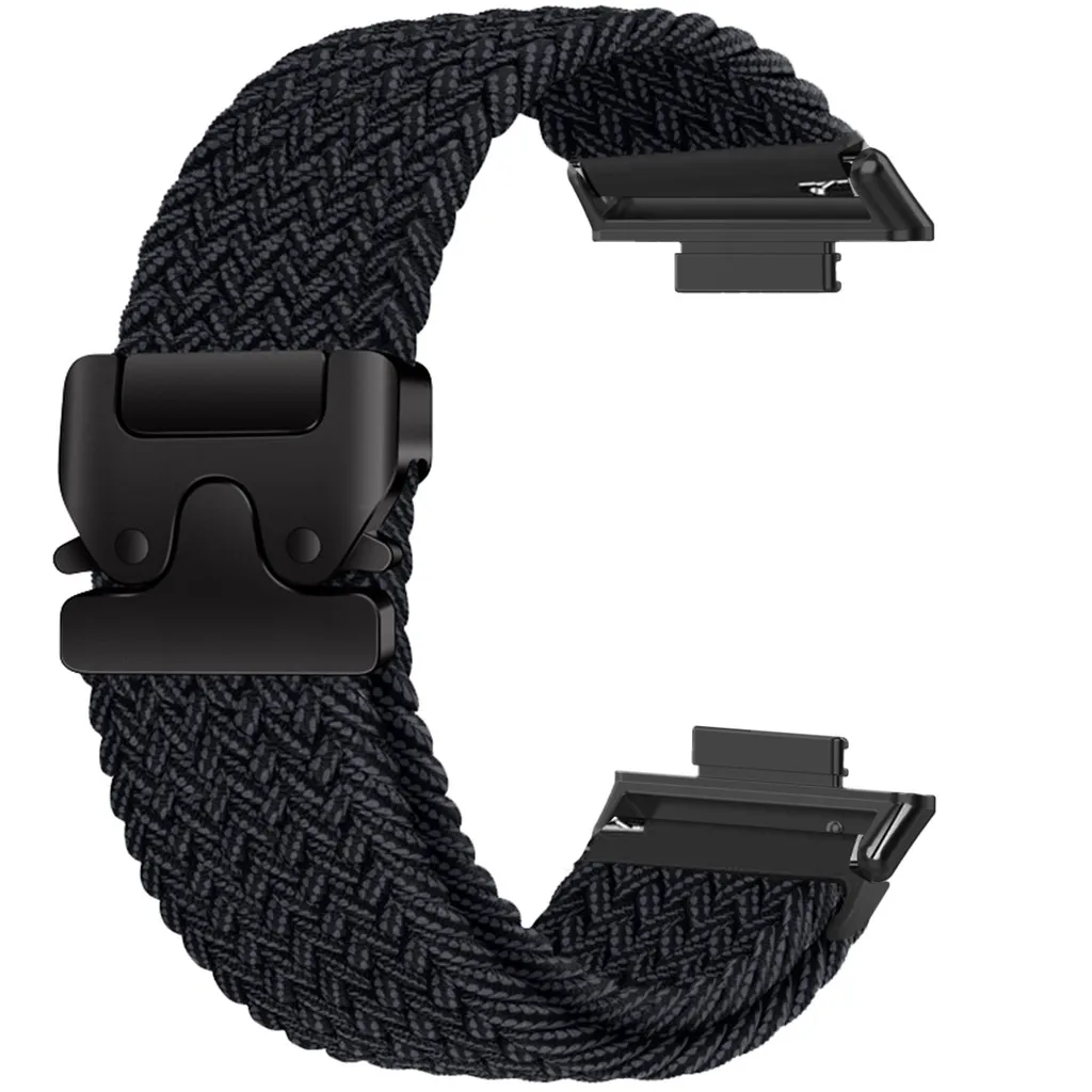 Nylon Elastic Braided Solo Loop Strap for Smartwatches - Unisex Watchband