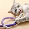 Cat Bite Rope Toy Grinding Teeth Durable Teasing Cat Rope Toy Cat Scratcher Ropes Toys Cotton Rope Bite-resistant Chewing Toy 4