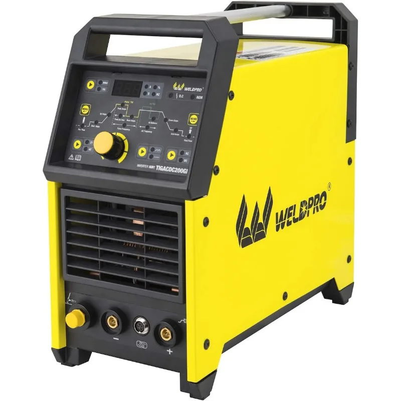 Weldpro Digital TIG 200GD AC DC 200 Amp Tig/Stick Welder Pulse CK 17 Worldwide Superflex Torch 3 Year Warranty Dual 220V/110V 4