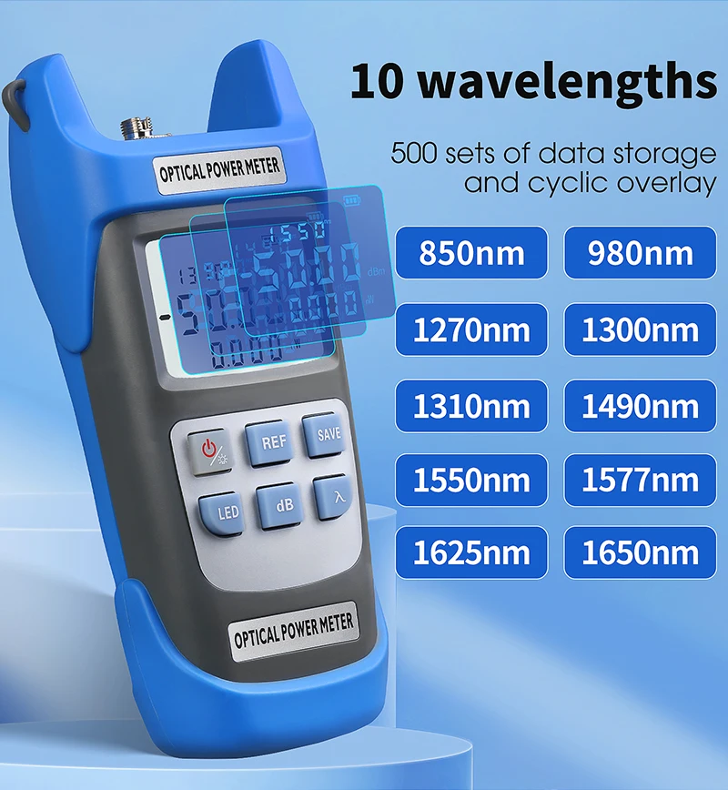 Rechargeable A-C710A/C510A High Quality OPM Optical Power Meter -70~+10dBm/ -50