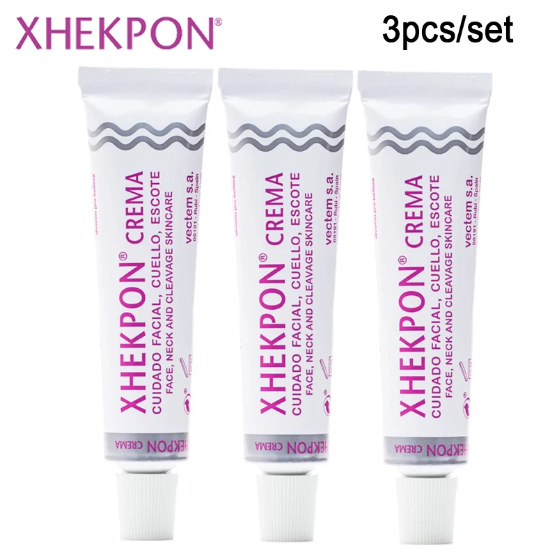 

3PCS Xhekpon Neckline Crema Face And Neck Cream 40ml Spain Neckline Cream Wrinkle Smooth Firming Anti Aging Beauty Skin Care