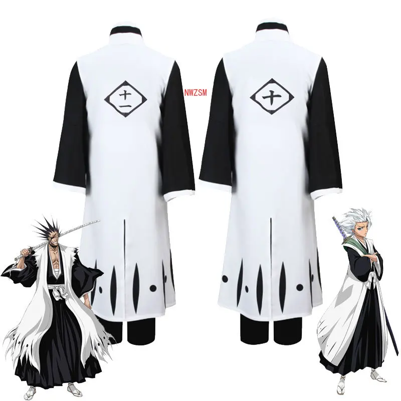 

Bleach Cosplay Zaraki Kenpachi Costume Gotei 13 Squad Captain Die pa Kimono Suits Kuchiki Byakuya Hitsugaya Toushirou Costumes