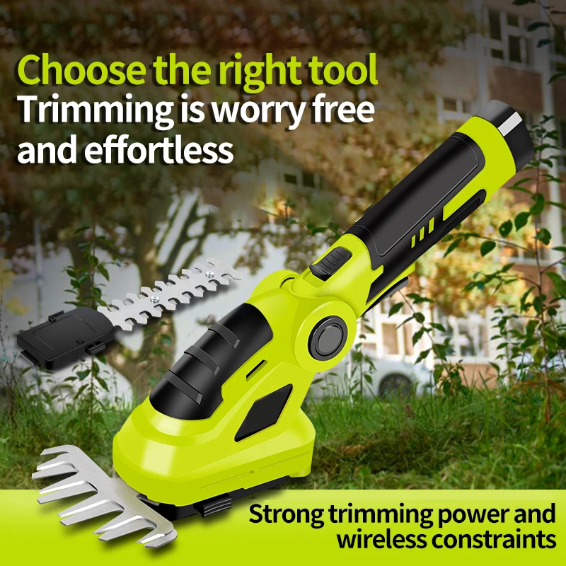 Electric Lawn Mower 12V Lawn Specific Gardening Trimmer Household Small Portable Lawn Mower 500W Handheld Branch Hedge Trimmer 6