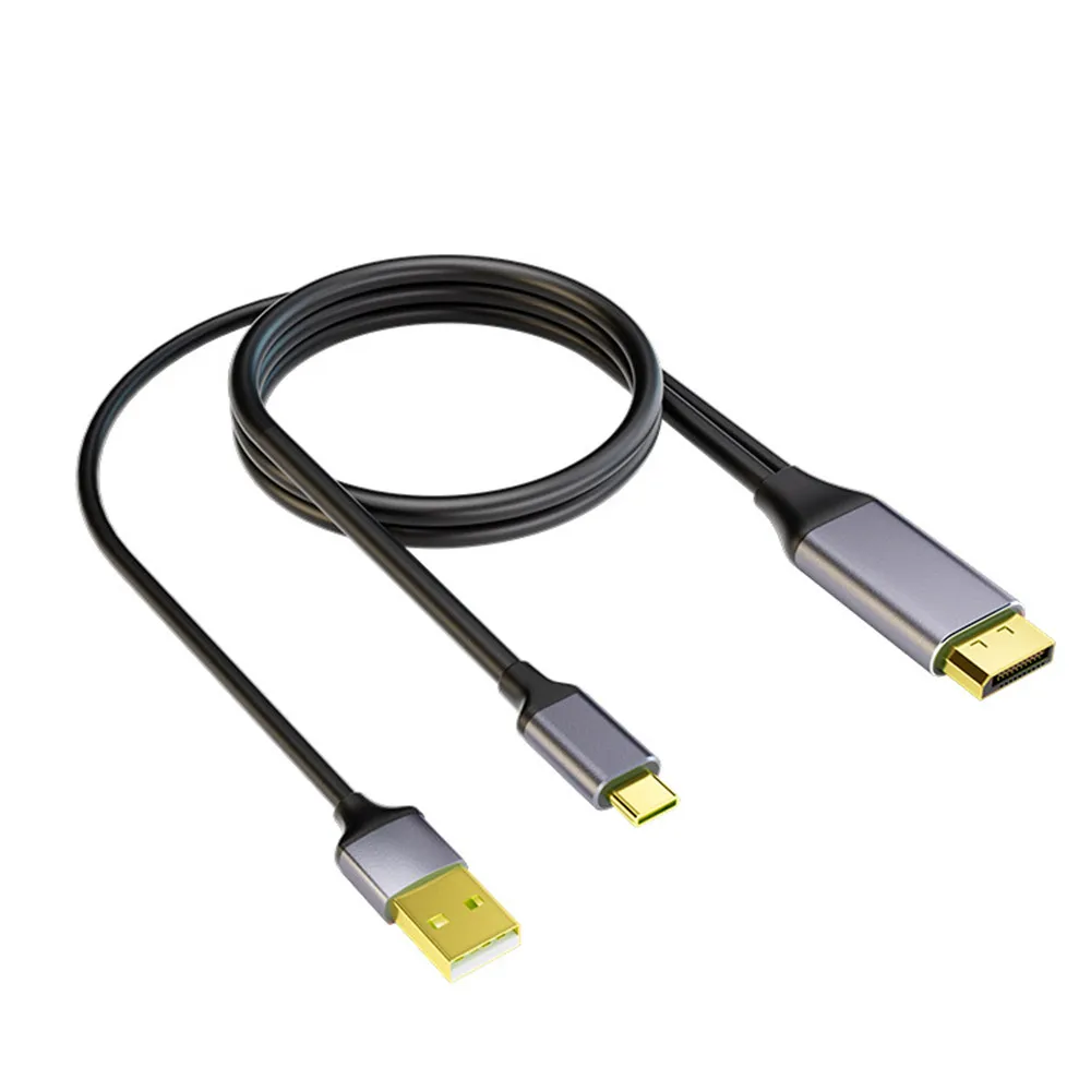 Unidirectional Displayport to USBC cable 4K60Hz DP to Type C adapter Cable used for Computer Unidirectional Displayport to USBC cable 4K60Hz DP to Type C adapter Cable used for Computer