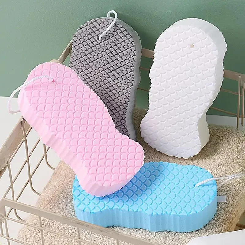 Spugna da Bagno Esfoliante, Spugne per Scrub Corpo, Strumento per la Pulizia della Pelle, Accessorio per Doccia Rilassante ed Esfoliante - immagine 4