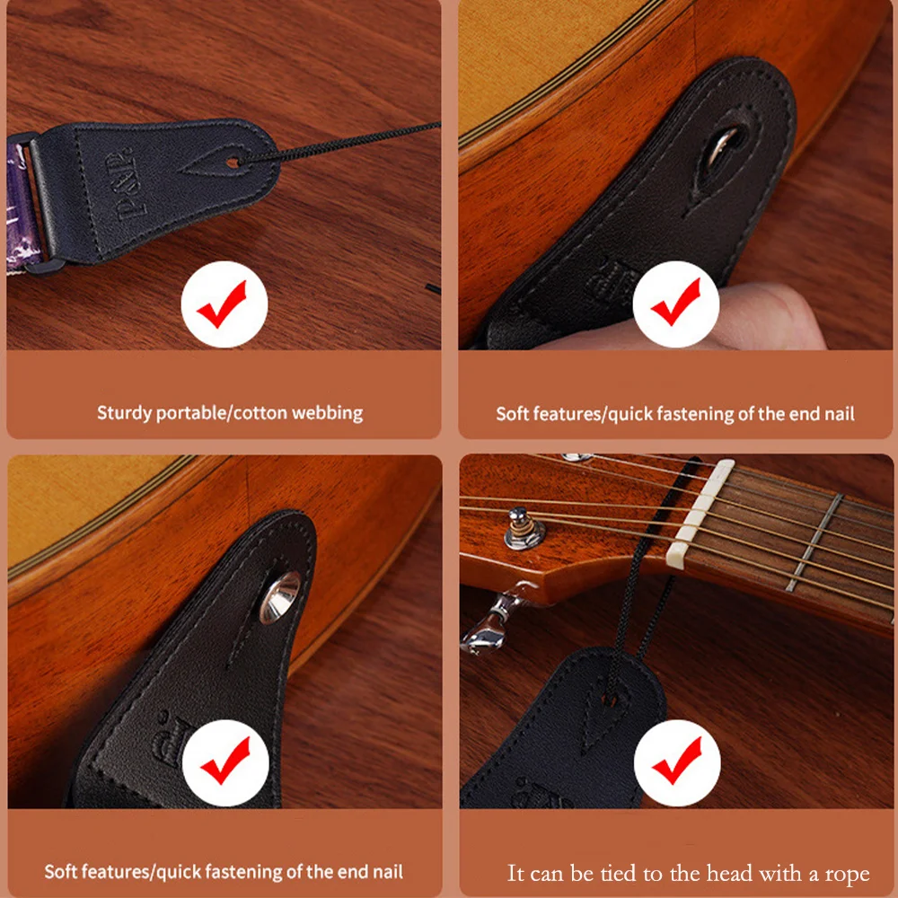 Guitar Strap 5CM Trend All-In-One Crossbody Bag Wide Strap Guitar Personality Ethnic Wind Widened And Thickened