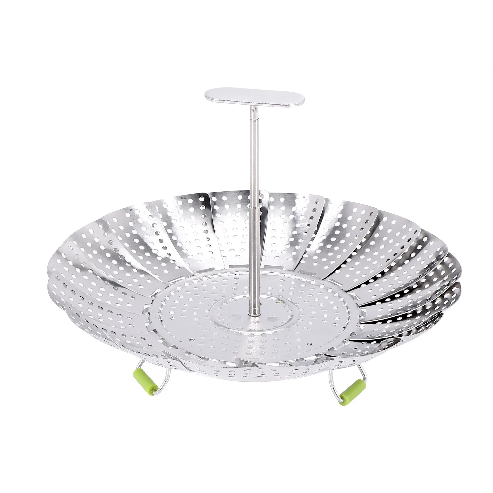 

Stainless Steel Folding Vegetable Steamer Basket,Insert for Cooking Food,Expandable to Fit Various Size Pot(5.1-9Inch)