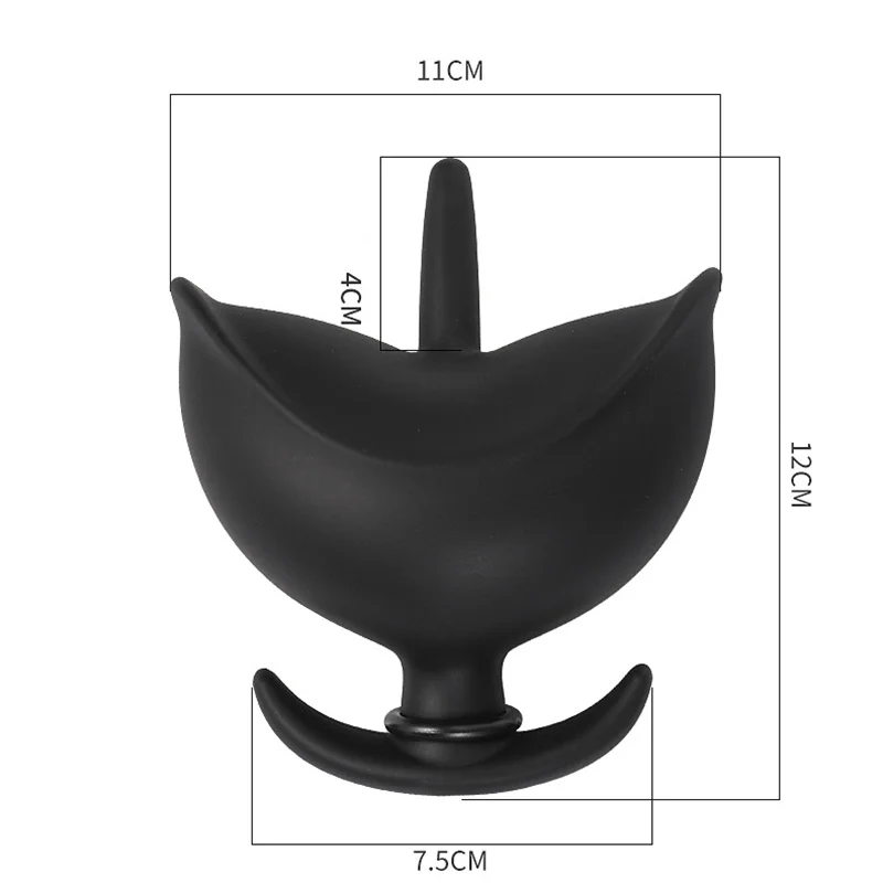 Plug anal hinchable de silicona con perlas de masaje_voghion.com