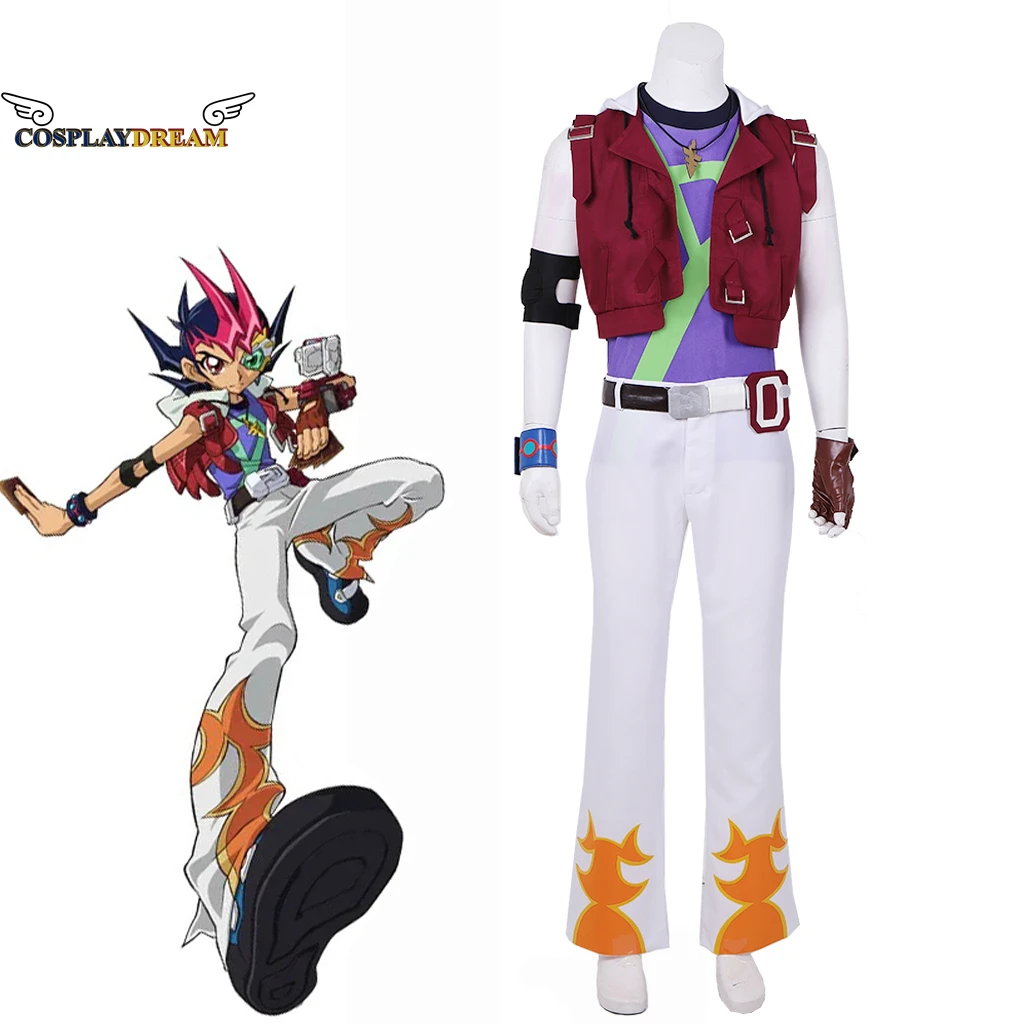 

Duel Monsters Zexal Tsukumo Yuma Yuma Tsukumo Cosplay Costume Custom Made Men Game Suit For Halloween Christmas Party Outfit