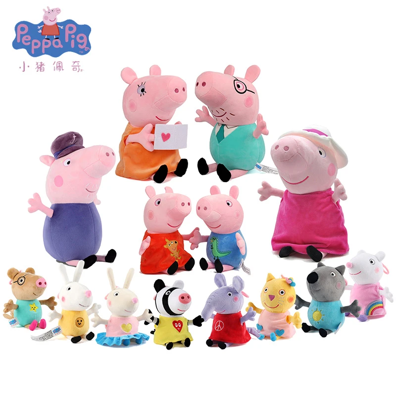 Stuffed Animals Peppa Pig Characters | Peppa George Stuffed Animals -  19/30cm Pig - Aliexpress